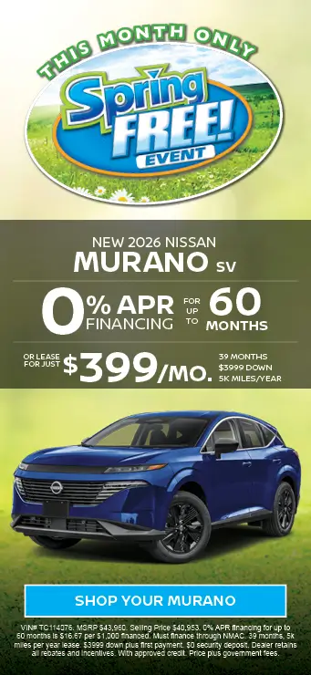 2026 Nissan Murano Spring free Event
